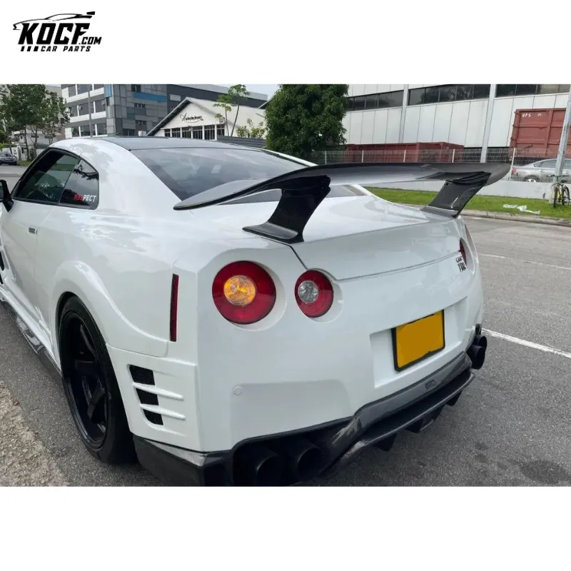 2008-2015 Carbon Fiber Esp style Rear Spoiler GT Wing For Nissan GTR R35 Trunk Lip Spoiler Rear Wing