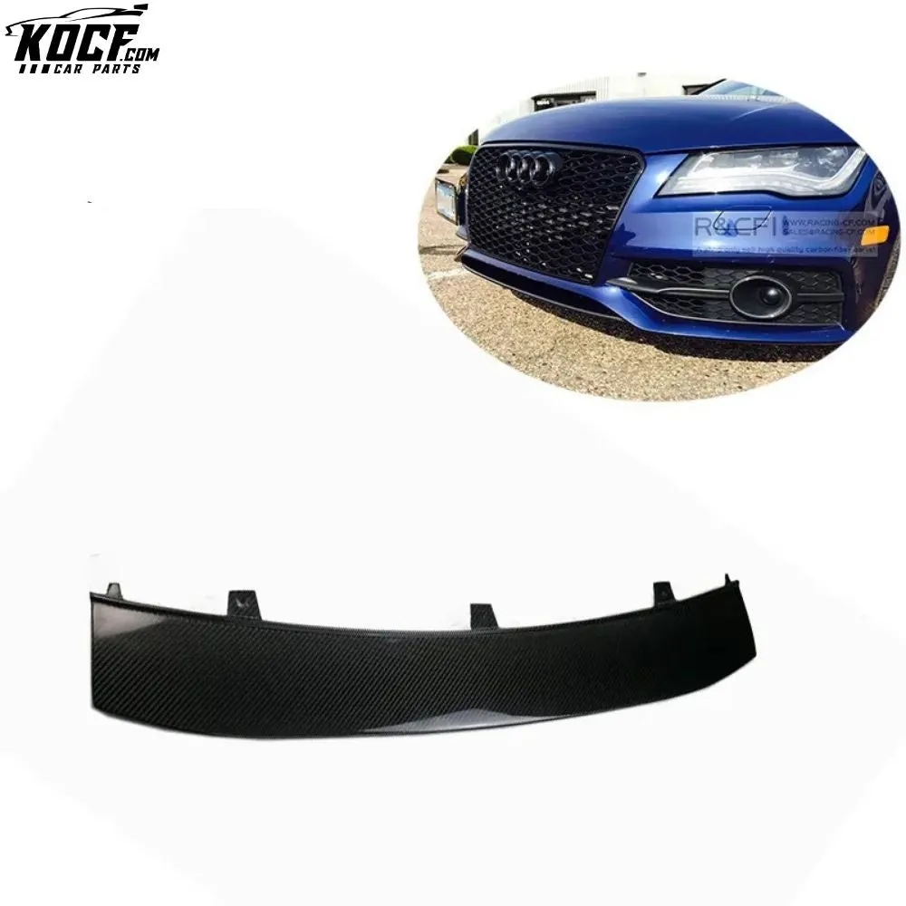 2012-2015 OE Style Carbon Fiber Front bumper Lower Lip For Audi A7 S-line S7 front lip