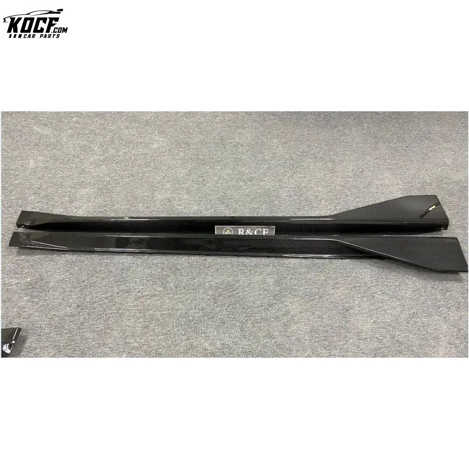 2021-22 G80 M3 G82 M4 Side Skirts M Performance style Carbon Fiber Side Skirts Rocker Panels For BMW G80 G82 Black Glossy Finish