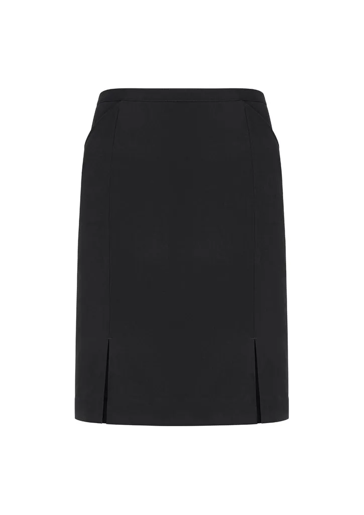 20720 BizCorporates Womens Front Pleat Detail Straight Skirt