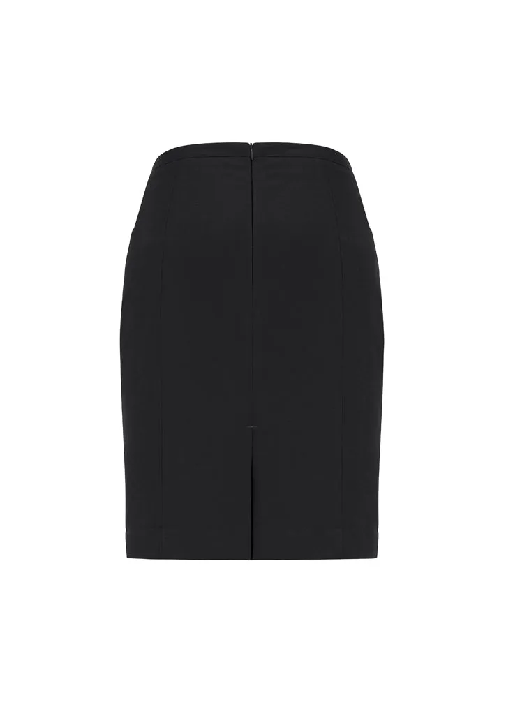 20720 BizCorporates Womens Front Pleat Detail Straight Skirt