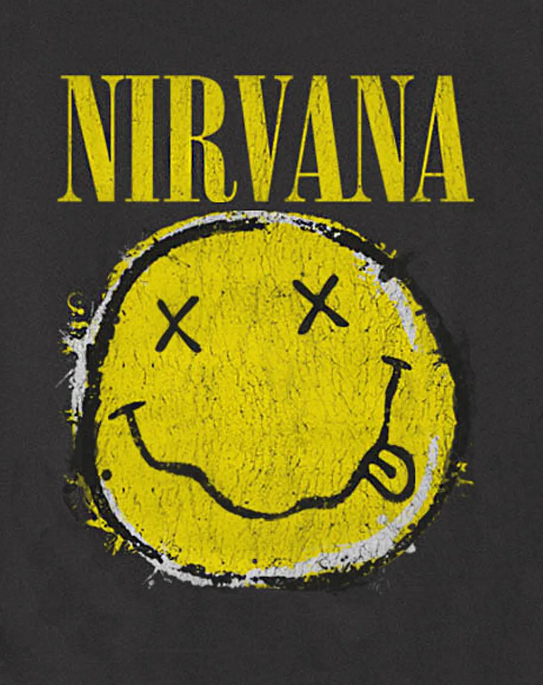 Amplified Nirvana Worn Out Smiley Womens T-Shirt