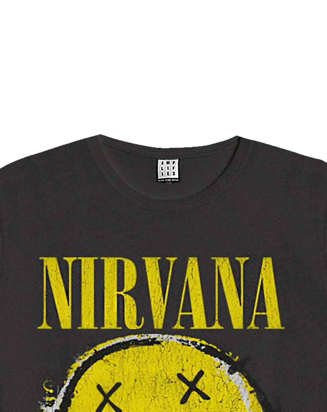 Amplified Nirvana Worn Out Smiley Womens T-Shirt