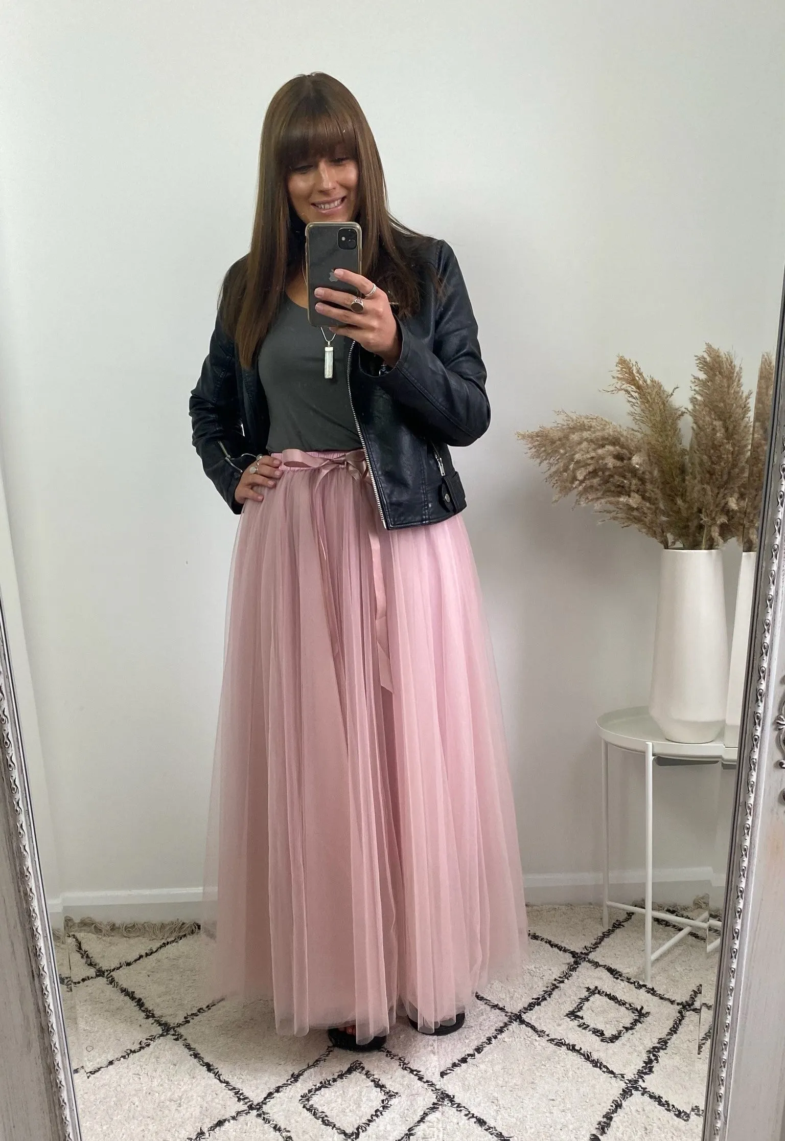 Antique Rose Maxi Tulle Skirt