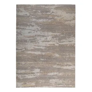 Beige Contemporary Wool Silk Blend Rug - 8'11" x 12'2"