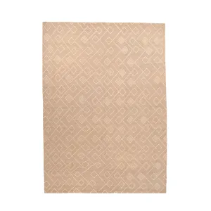 Beige Modern Linen Rug - 10'3" x 13'8"