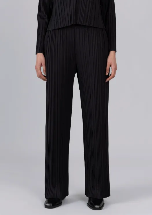 Black Pleated Pants