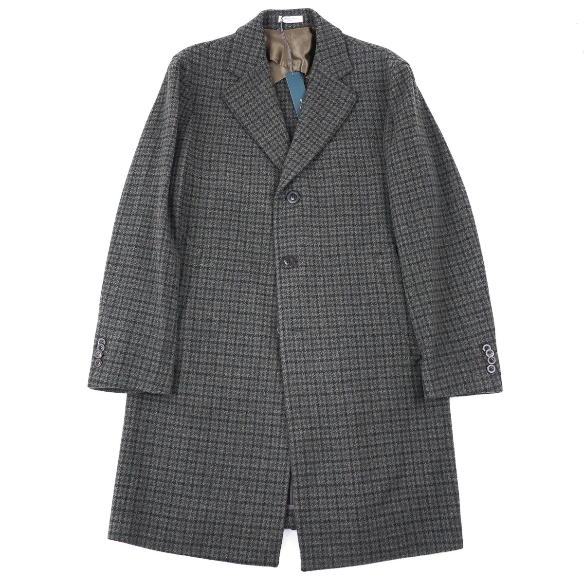 Boglioli Houndstooth Wool-Cashmere Overcoat