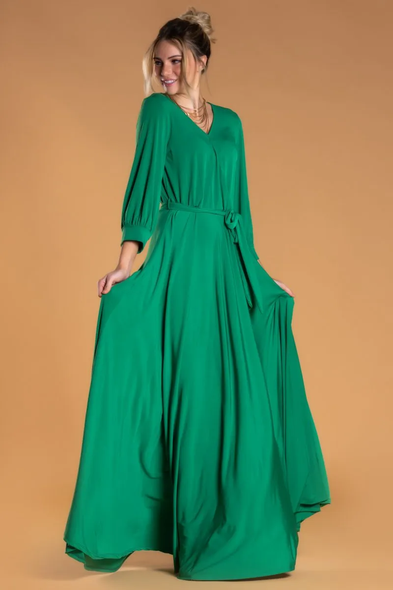 Brigitte Brianna Wrap Maxi Dress