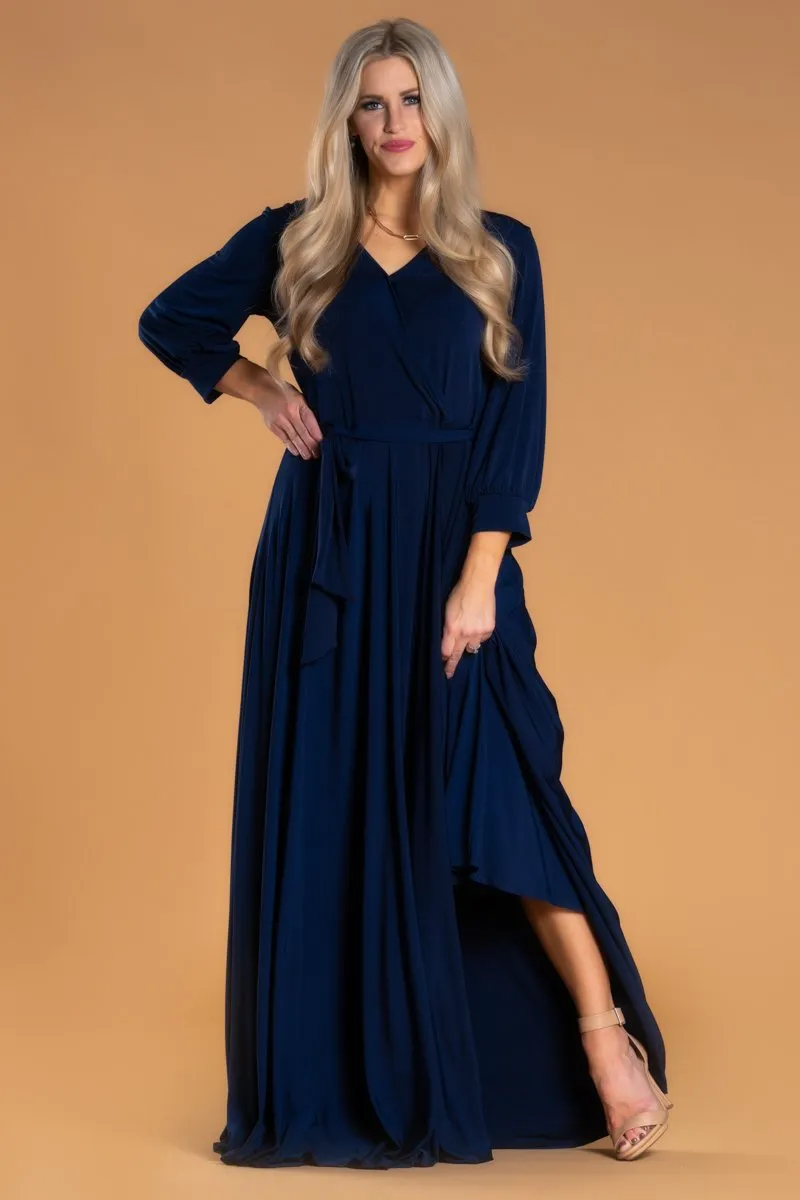 Brigitte Brianna Wrap Maxi Dress