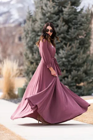 Brigitte Brianna Wrap Maxi Dress