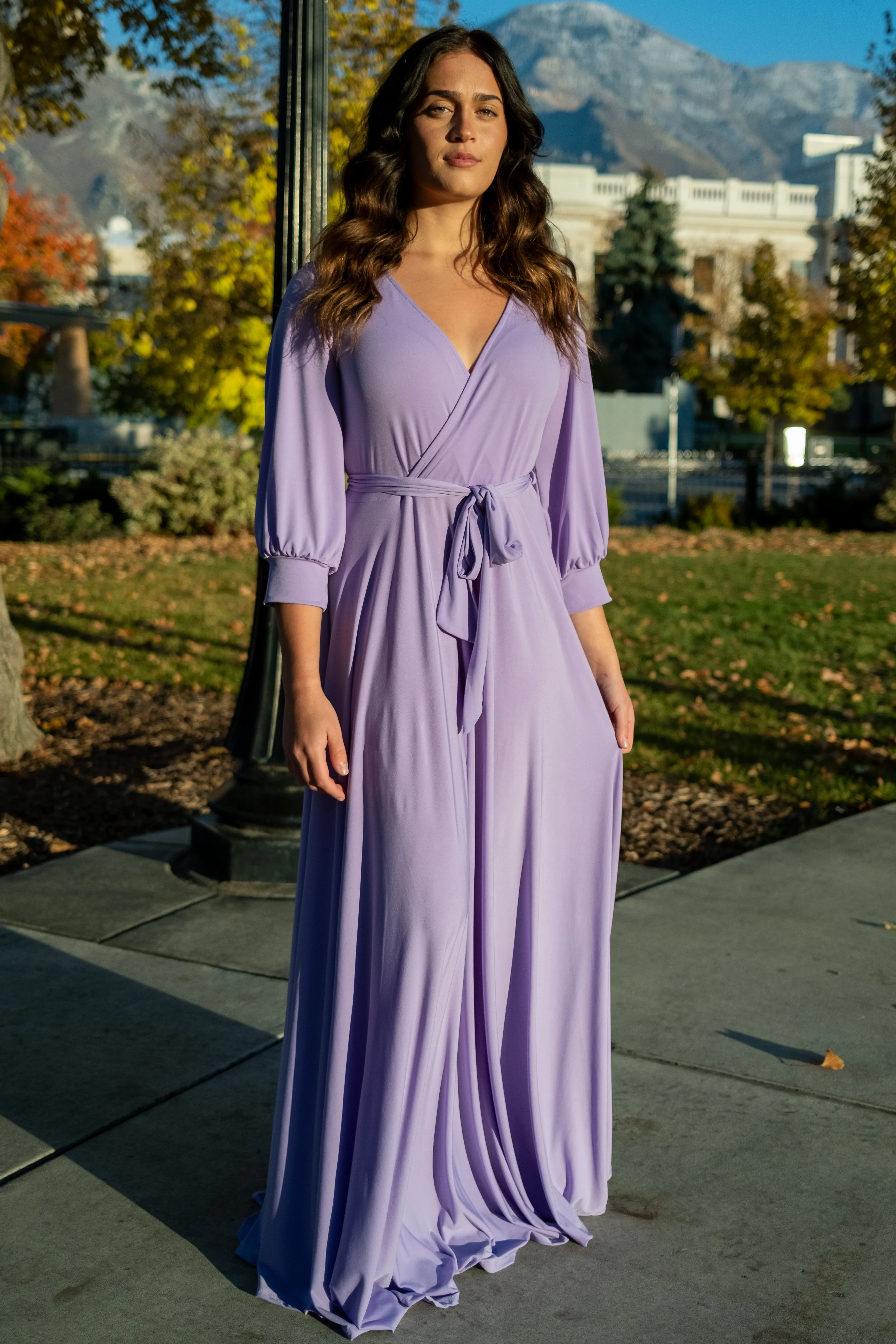 Brigitte Brianna Wrap Maxi Dress