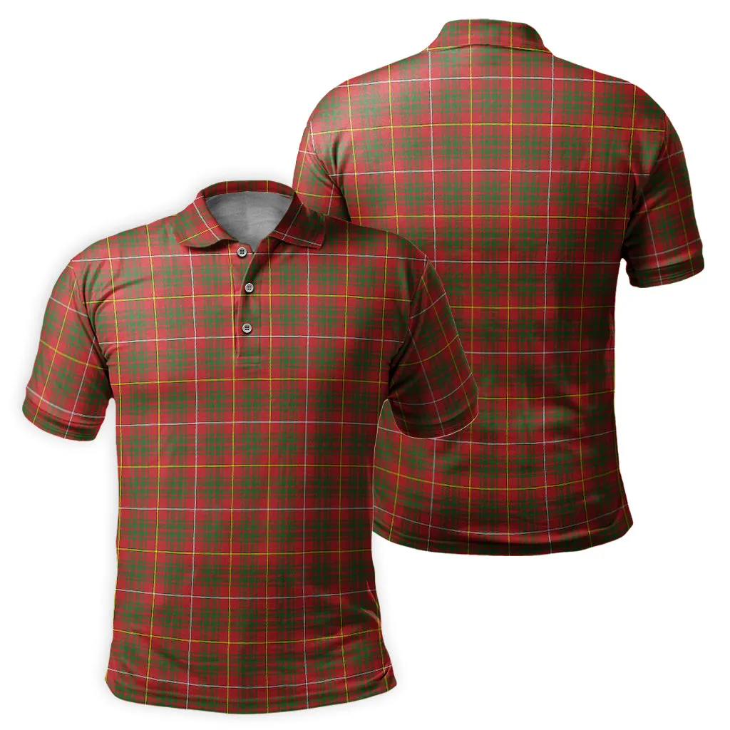 Bruce Modern Tartan Mens Polo Shirt