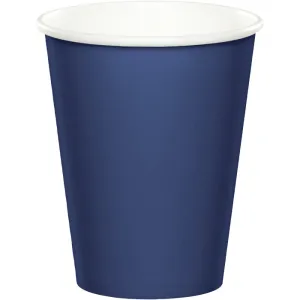 Bulk Navy 9 oz Hot & Cold Paper Cups (240 per Case)