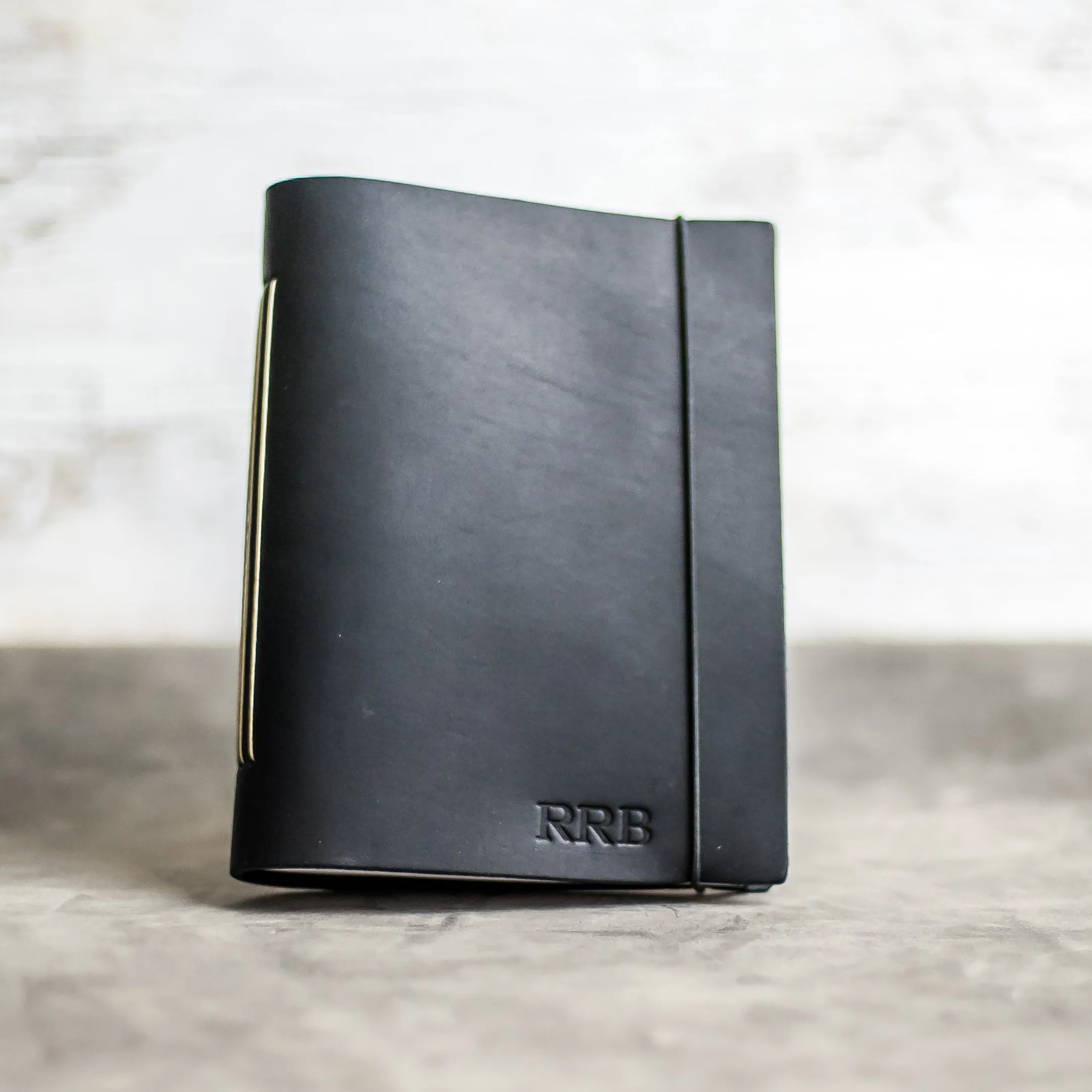 Classic Personalized Leather Journal with Professional Elastic Closure