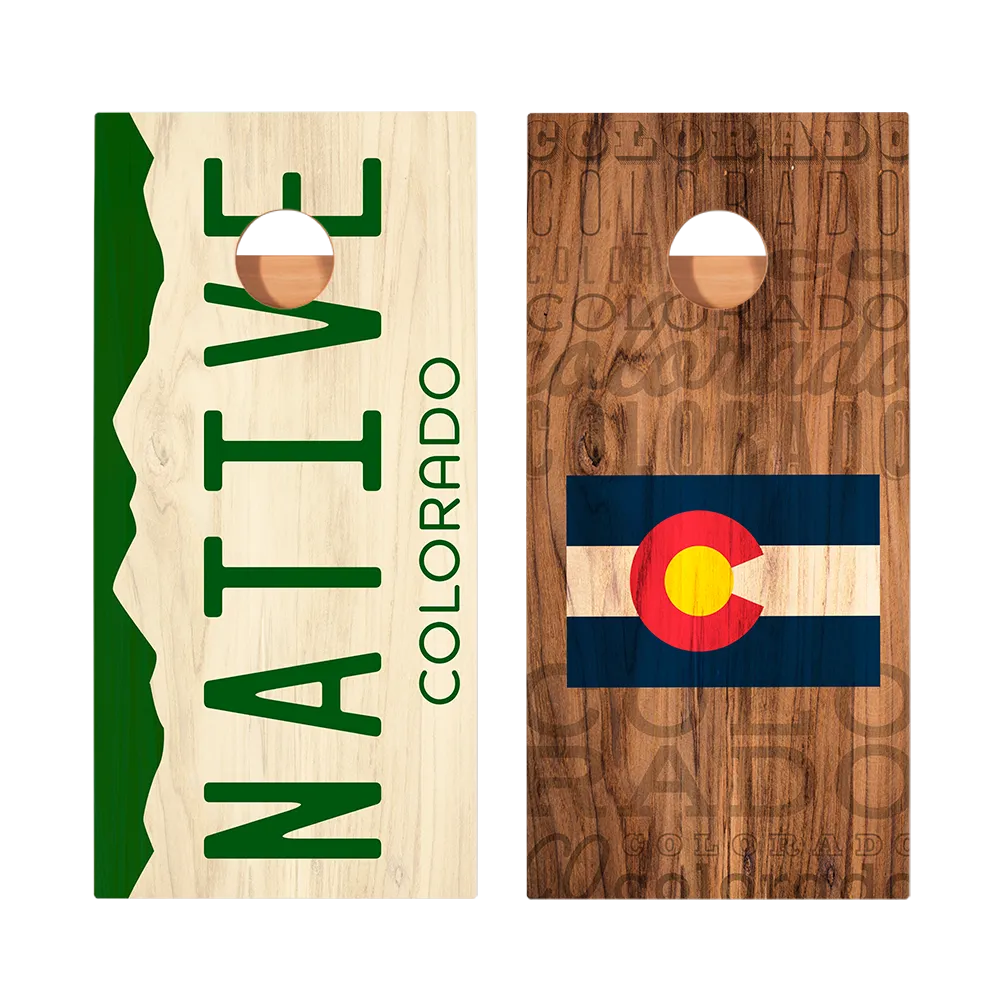 Colorado Native Star Cornhole Boards