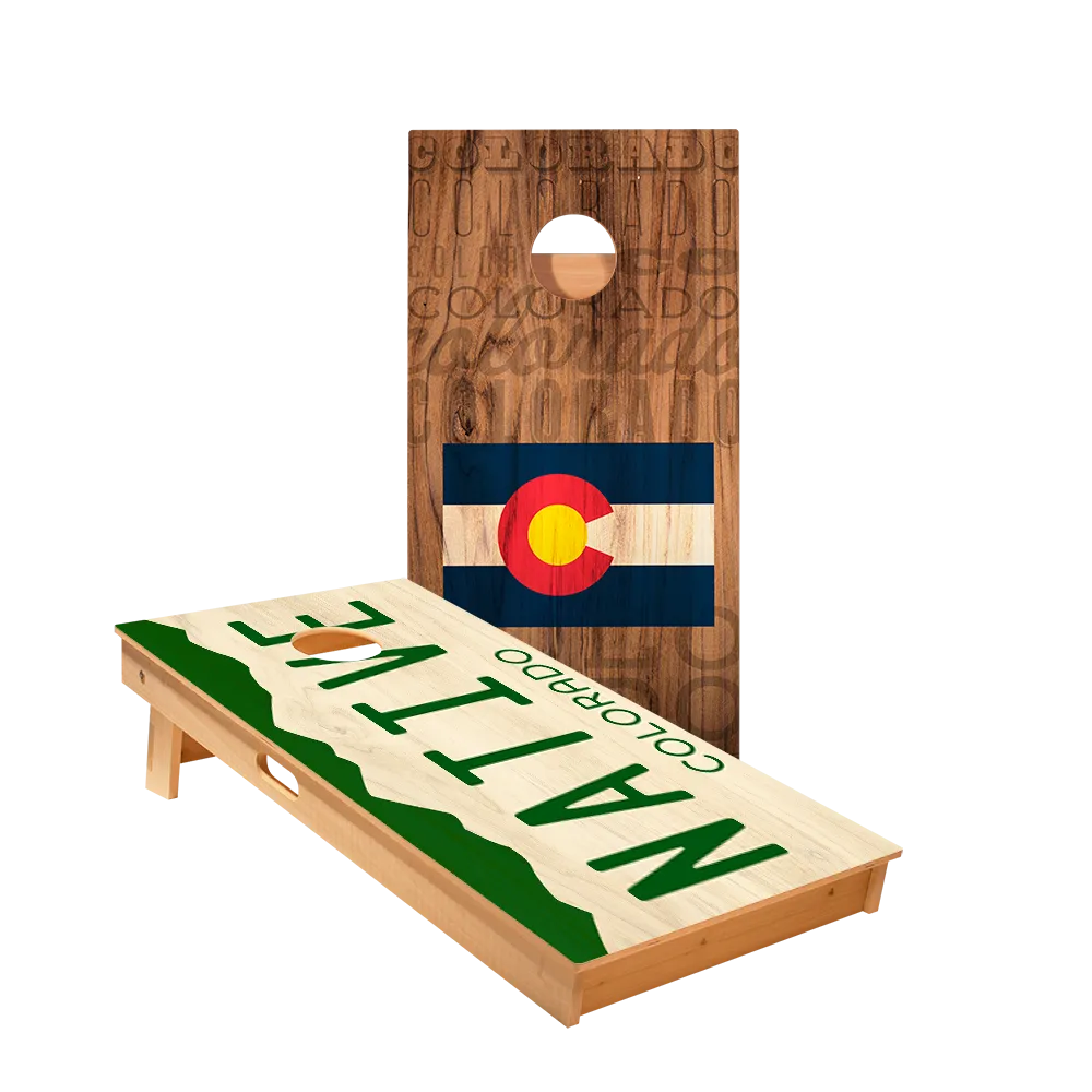 Colorado Native Star Cornhole Boards