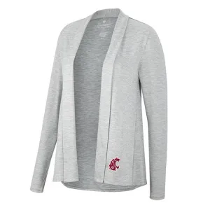 Colosseum Ladies WSU Gray Cardigan