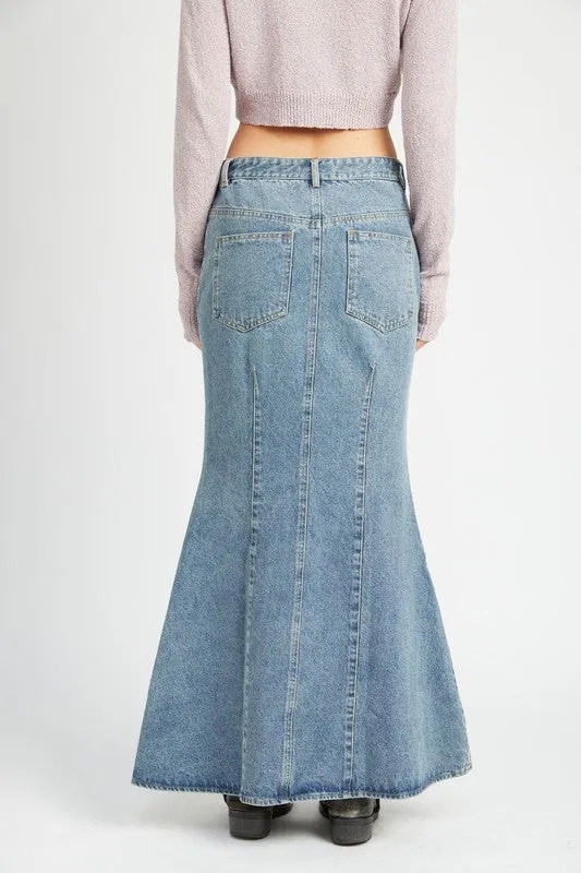 DENIM MAXI SKIRT *Online Only*