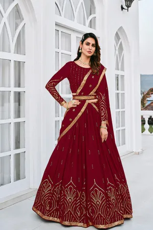 Designer Exclusive Traditional Looks Maroon Color Lehenga Choli