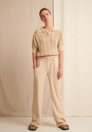 Emine Pants Technical Jersey | Beige