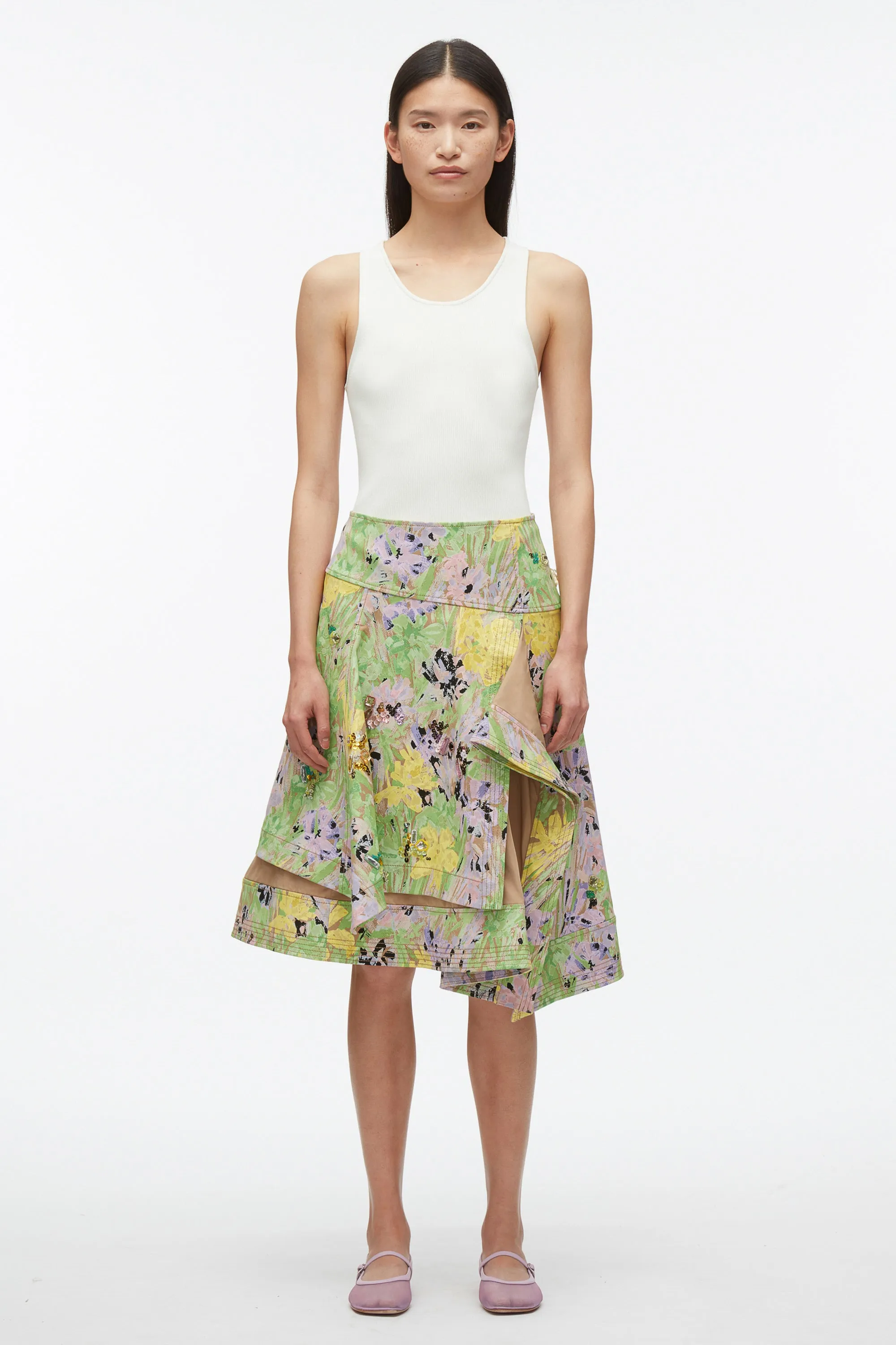 Flowerworks Embroidered Skirt