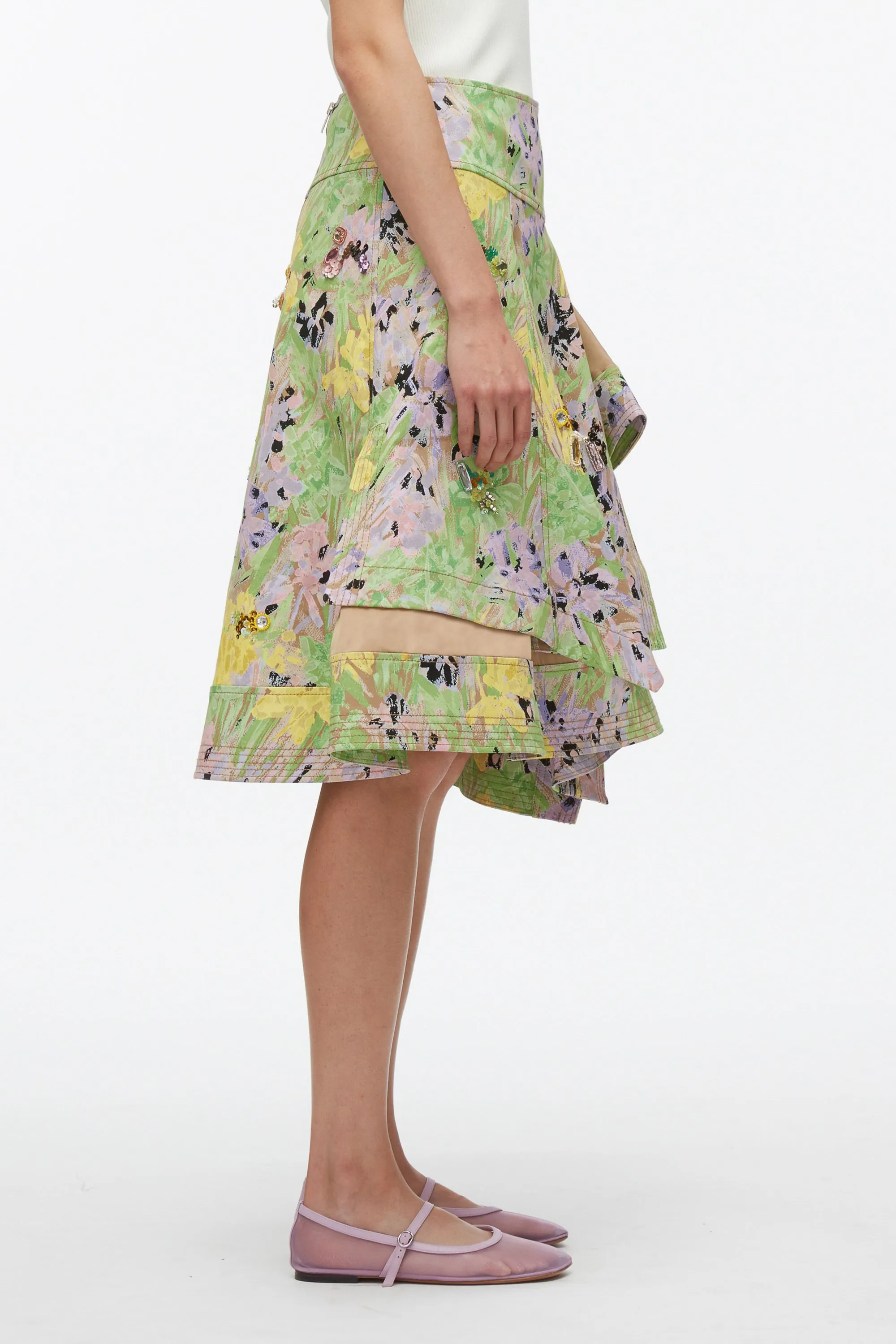 Flowerworks Embroidered Skirt