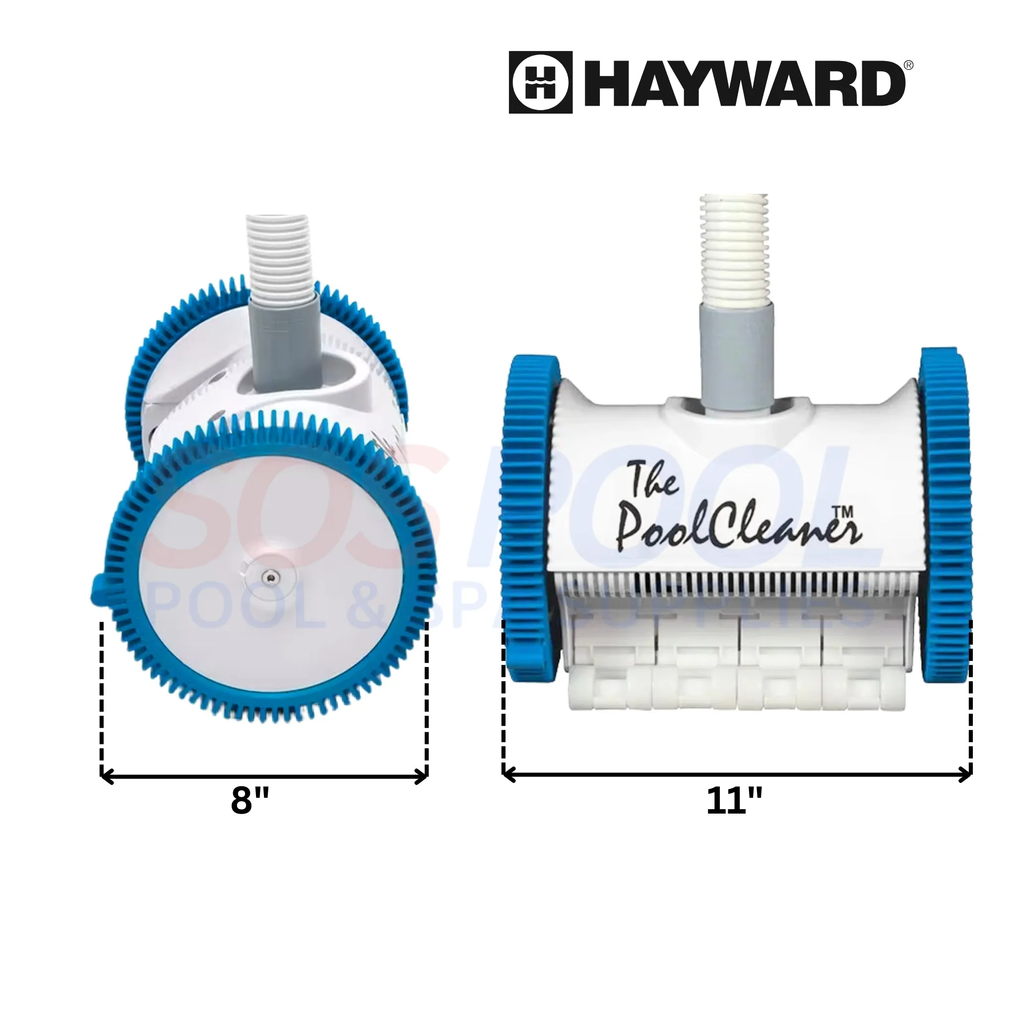 Hayward The PoolCleaner 2 Wheel Suction Cleaner with Hoses | White | W3PVS20JST