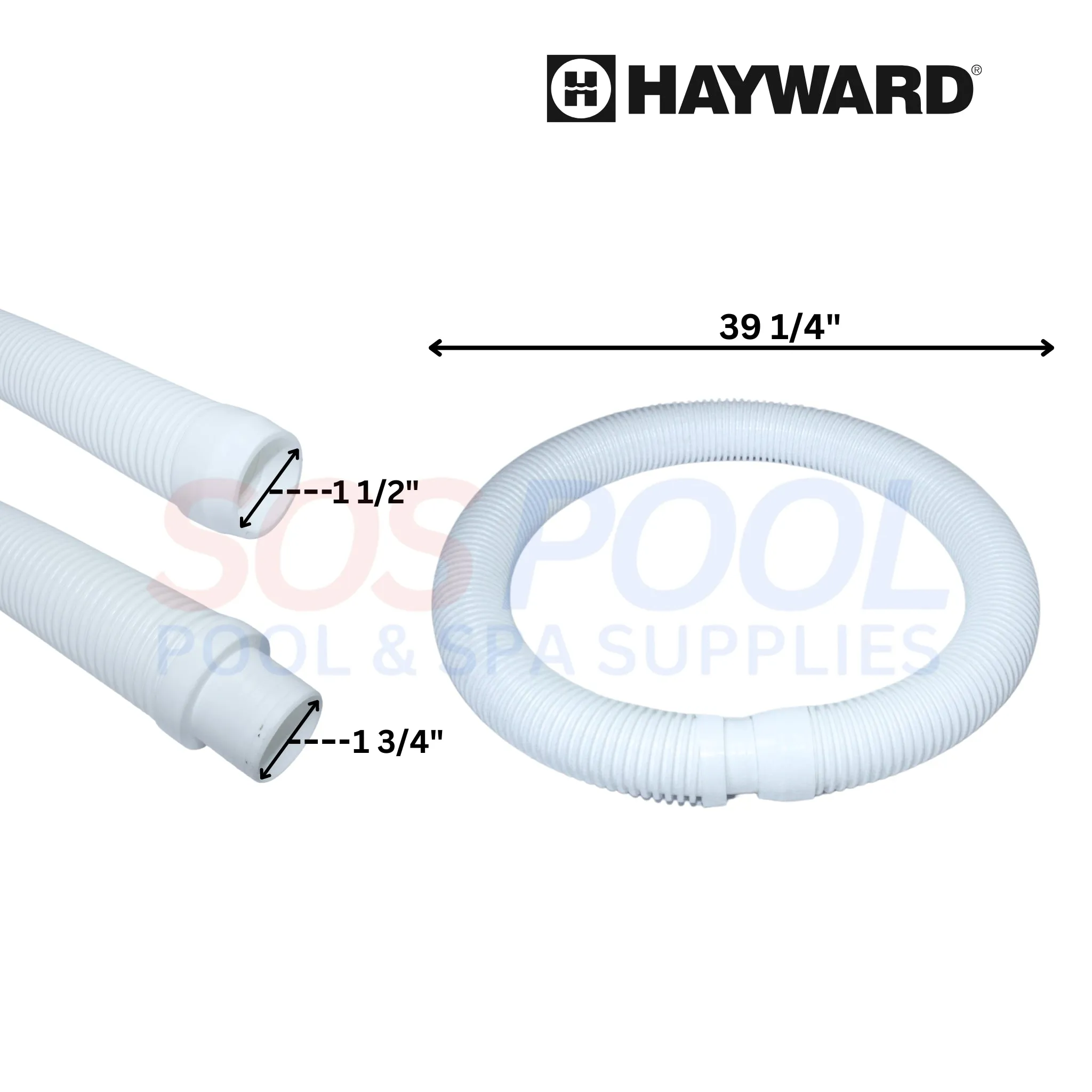 Hayward The PoolCleaner 4 Wheel Suction Cleaner with Hoses | White | W3PVS40JST