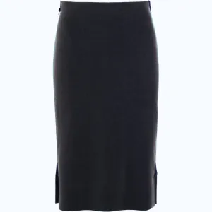 Henriette Steffensen Fleece Skirt in Soft Black