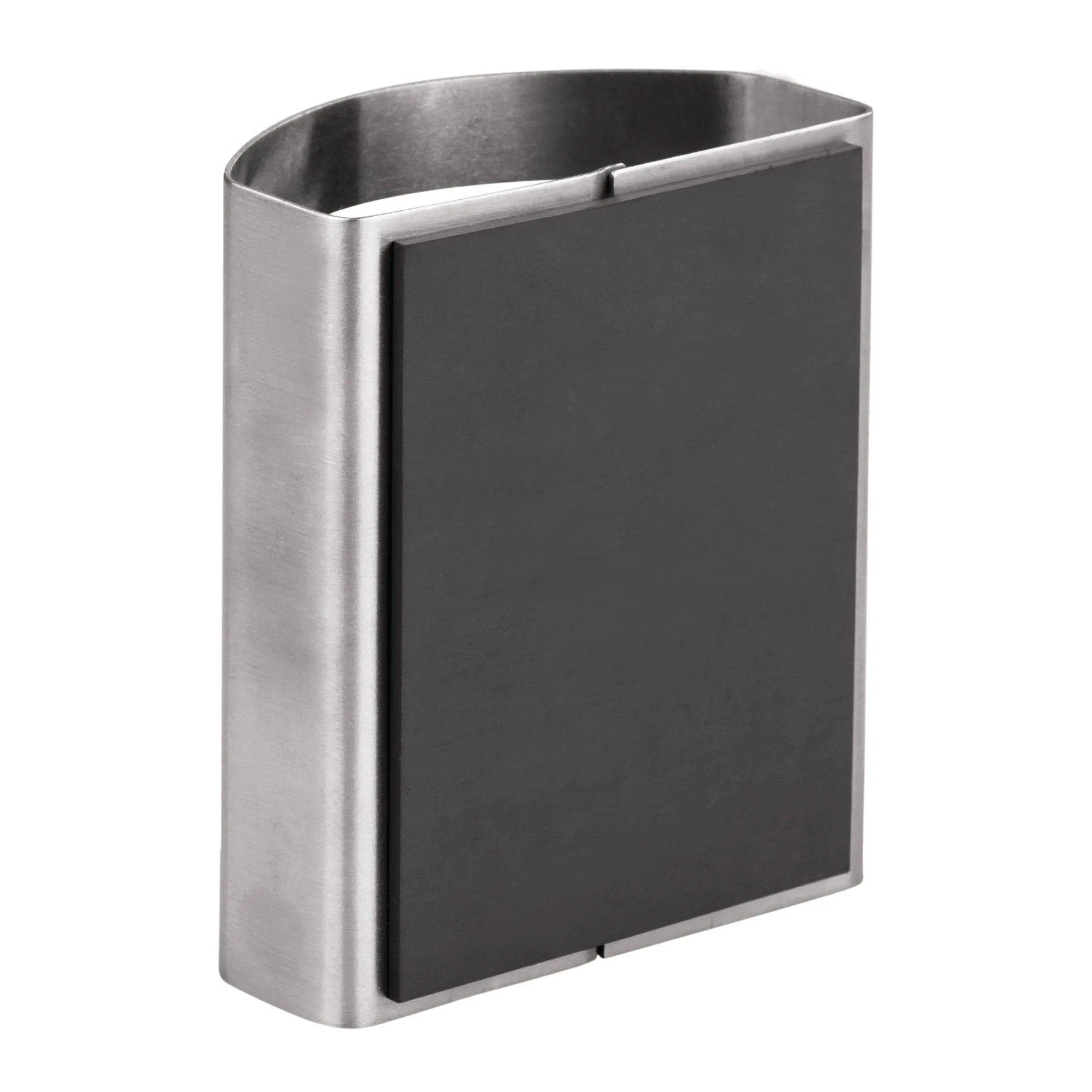 InterDesign Forma Magnetic Pencil Cup, Brushed Stainless Steel