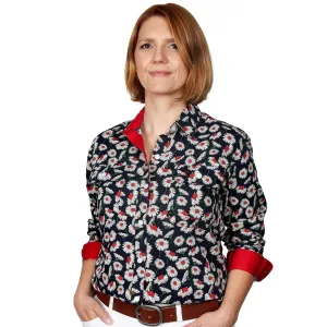 Just Country Womens Abbey Workshirt Chilli Gerbera