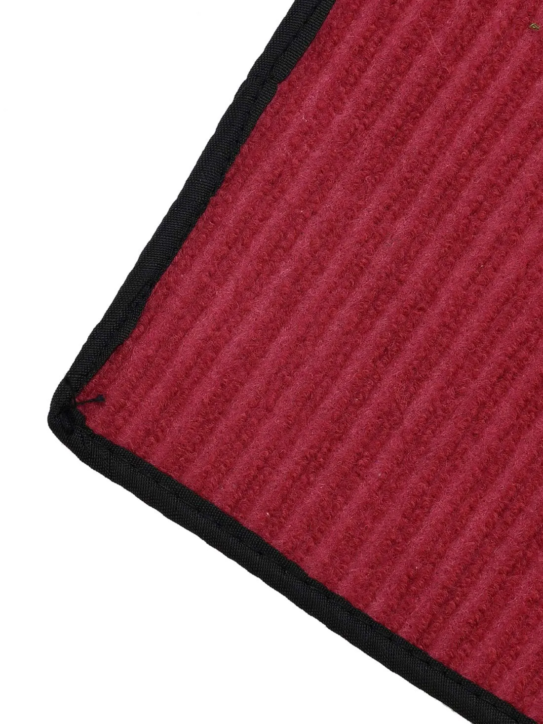 Kuber Industries Striped Bedside Runner (Red, Maroon, Microfibre, Standard)