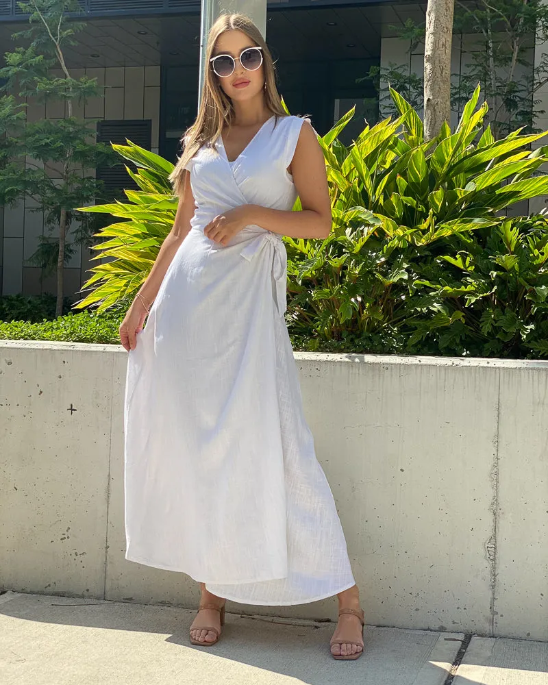 Linen Wrap Maxi