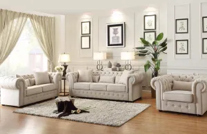 Lizzette Sofa Set Beige