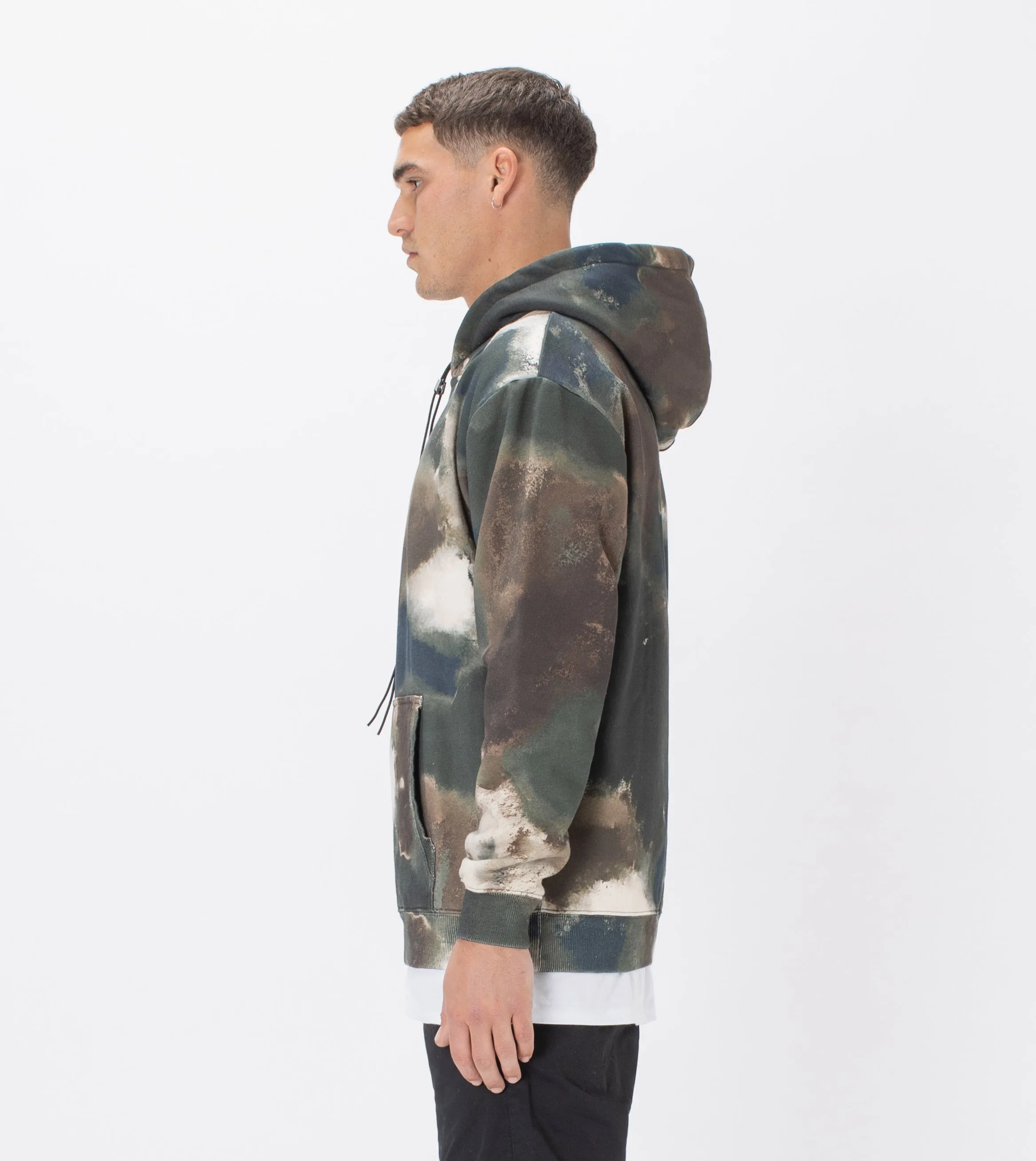 Lowgo Hood Sweat Washed Camo