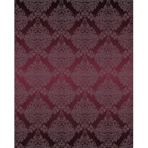 Maroon Damask Printed Backdrop