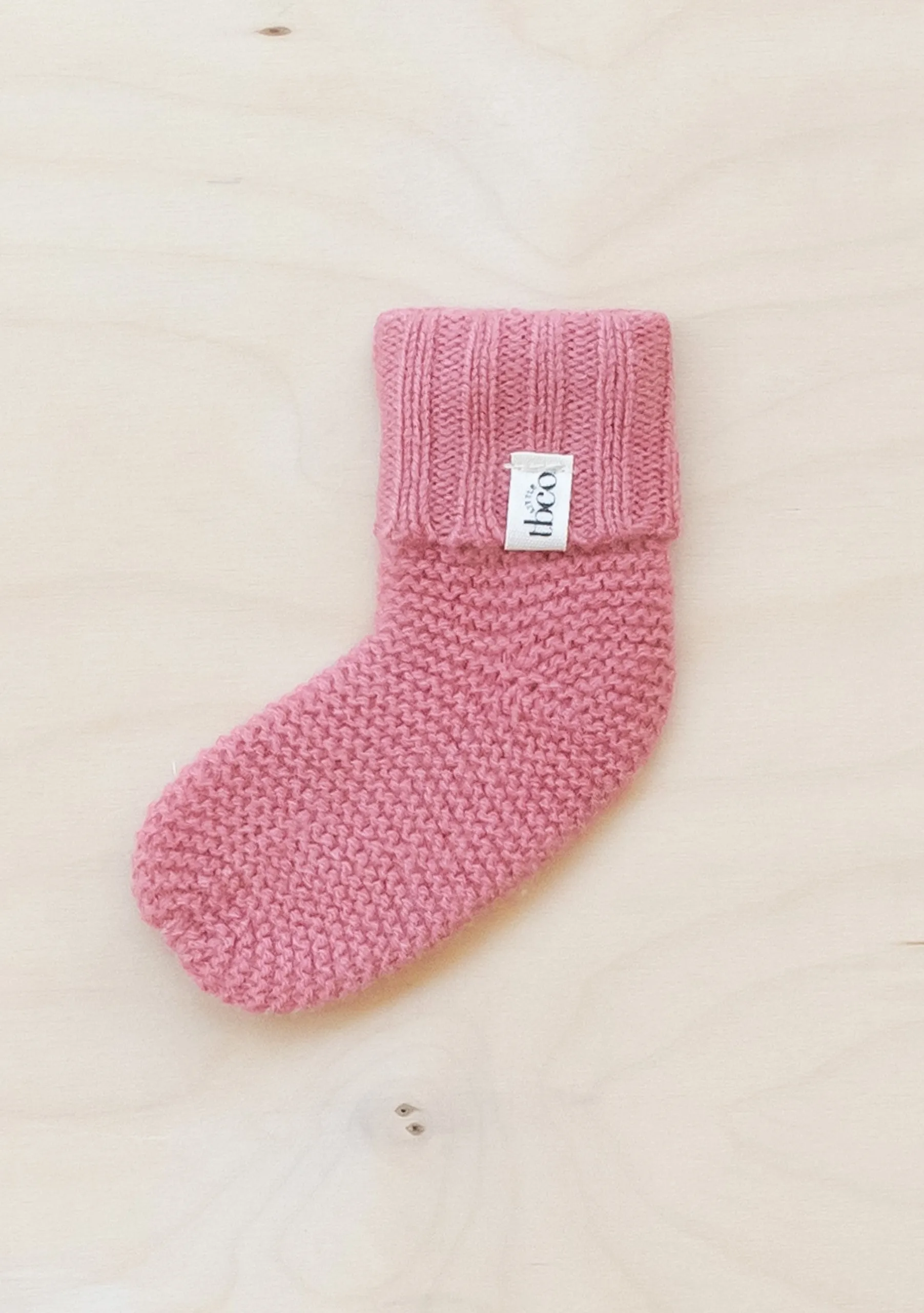 Merino Wool Baby Socks in Rose