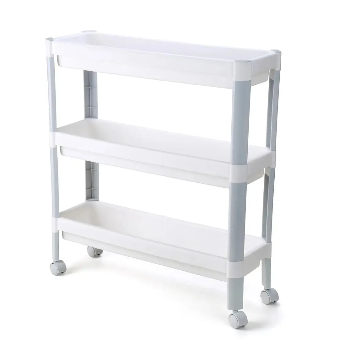 Nayasa 3-Tier Storage: Optimize Space with Stylish Efficiency in White