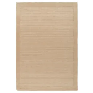 Neutral Bordered Wool Rug - Olann Neutral