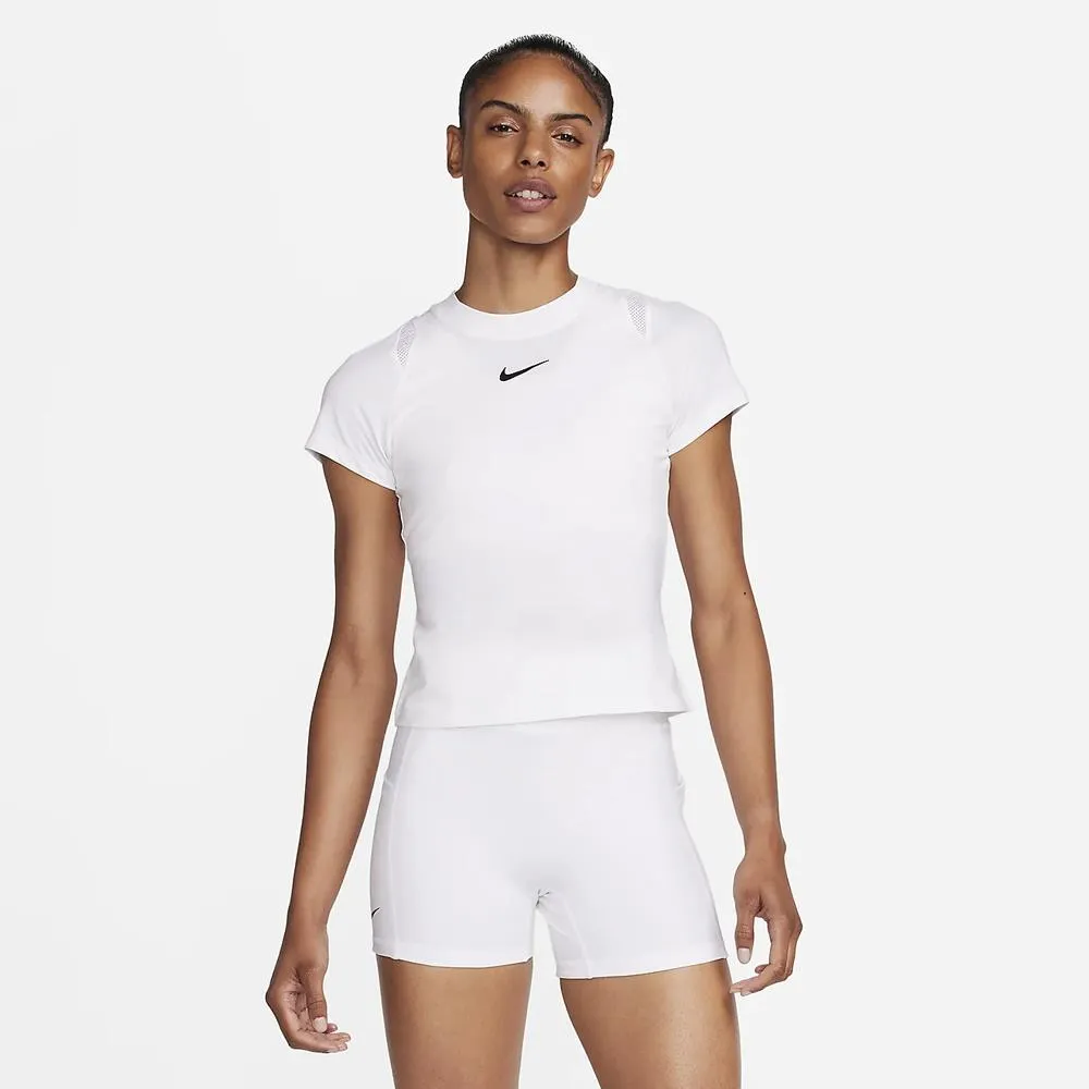 Nike Women's Advantage Short Sleeve - White