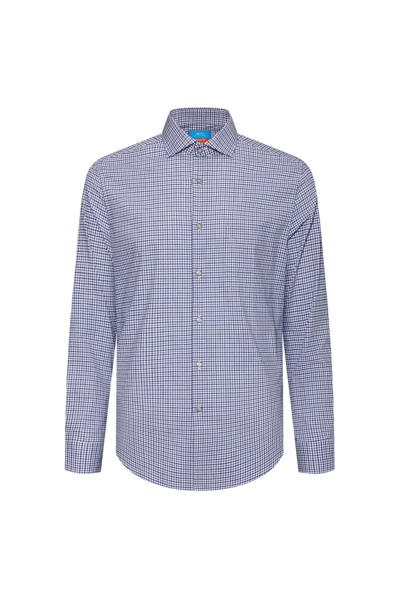 Non-Iron Easy Care Smart Fit Check Shirt with Pocket