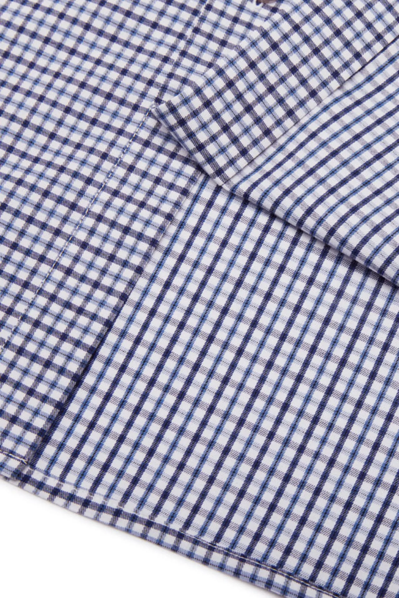 Non-Iron Easy Care Smart Fit Check Shirt with Pocket