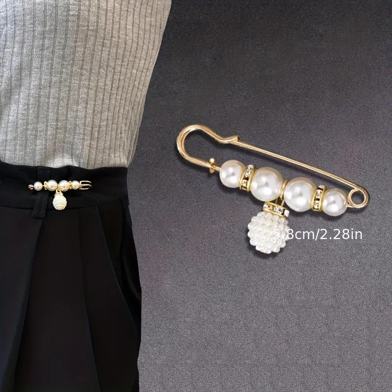 NonSlip Buckle Brooch Set Securely Adjust Waist Prevent Slipping