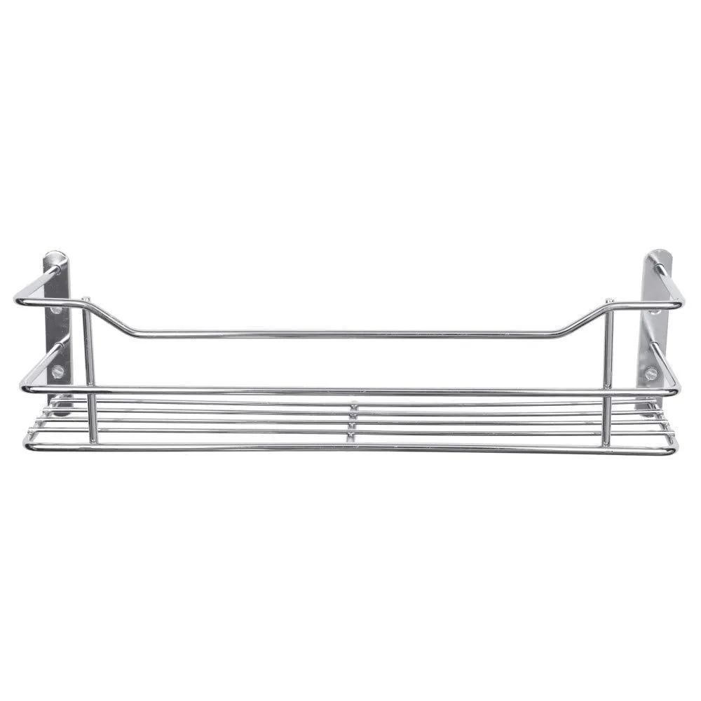 Planet Stainless Steel Bathroom Shelf for Wall, Bathroom Rack/Perfume-Shampoo-Bottle Rack/Wall Mount Rack for Kitchen/Storage Rack Organizer/Bathroom Accessories (Chrome Finish, 16-Inches)