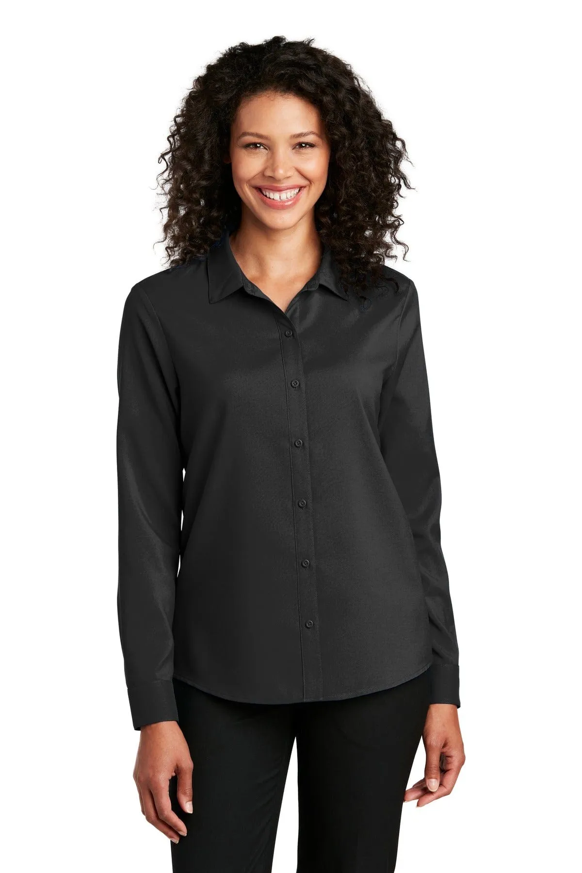 Port Authority  ®  Ladies Long Sleeve Performance Staff Shirt LW401