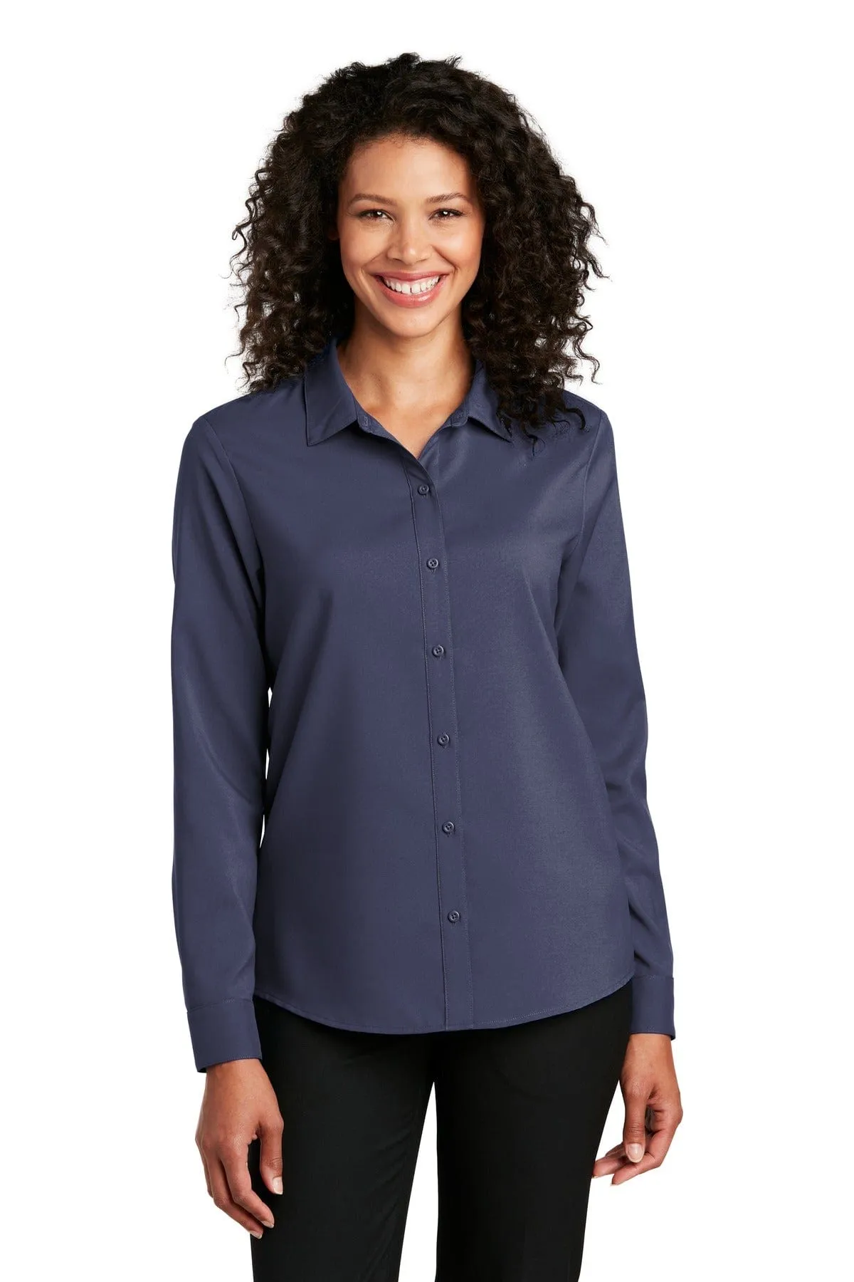 Port Authority  ®  Ladies Long Sleeve Performance Staff Shirt LW401