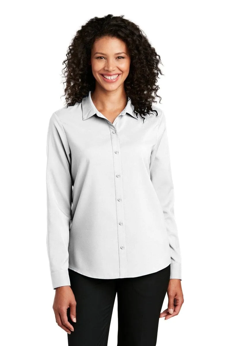 Port Authority  ®  Ladies Long Sleeve Performance Staff Shirt LW401