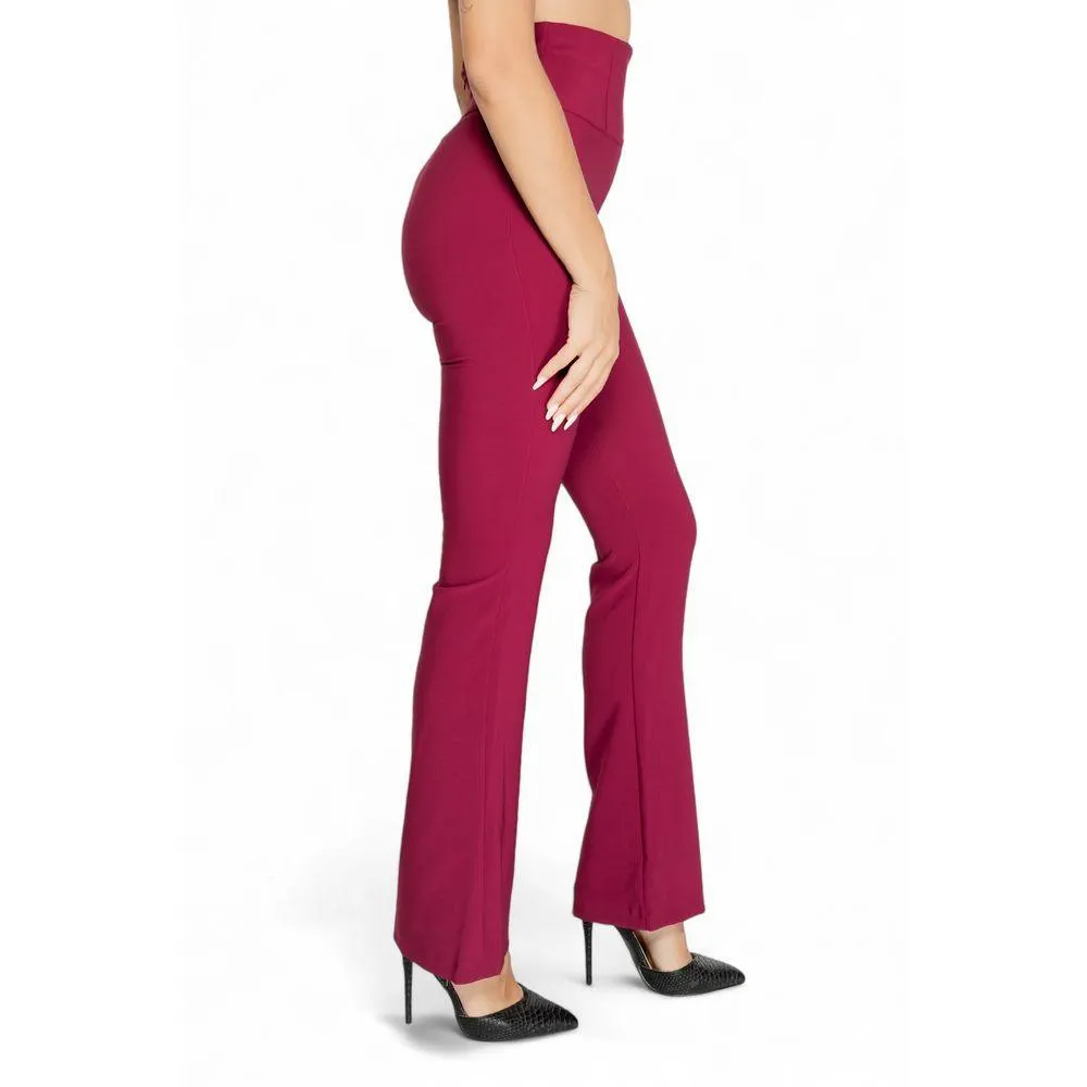 Rinascimento Bordeaux Polyester Jeans & Pant