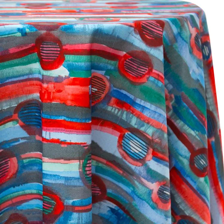 Round Psychedelic Tablecloth